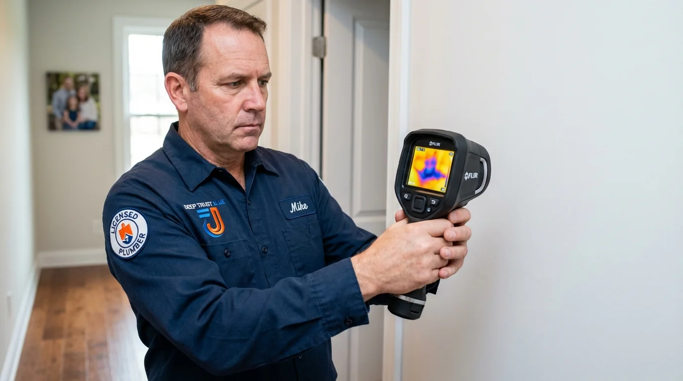 Thermal imaging leak detection by Johns Plumbing LLC in Holgate